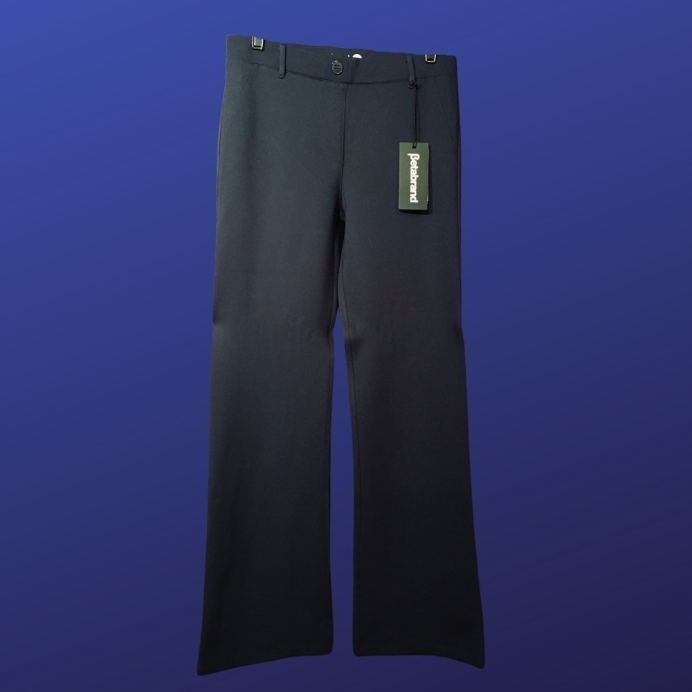 BETABRAND DRESS PANT YOGA PANTS, NWT, Bootcut, NAVY, Size M